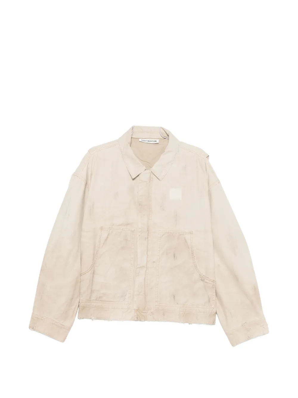 COLE BUXTON distressed panelled jacket - Toni neutri