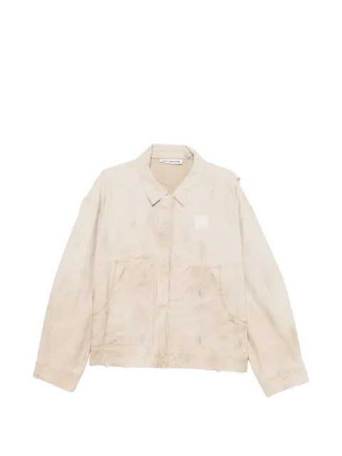 COLE BUXTON distressed panelled jacket