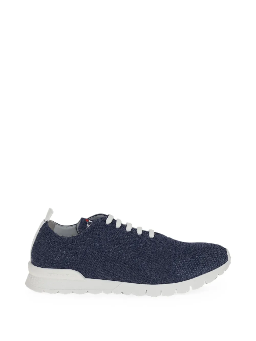 Kiton lace-up knitted sneakers - Blu