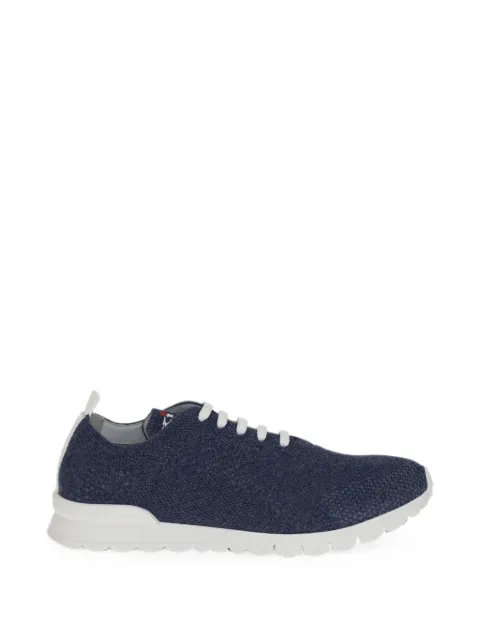 Kiton lace-up knitted sneakers
