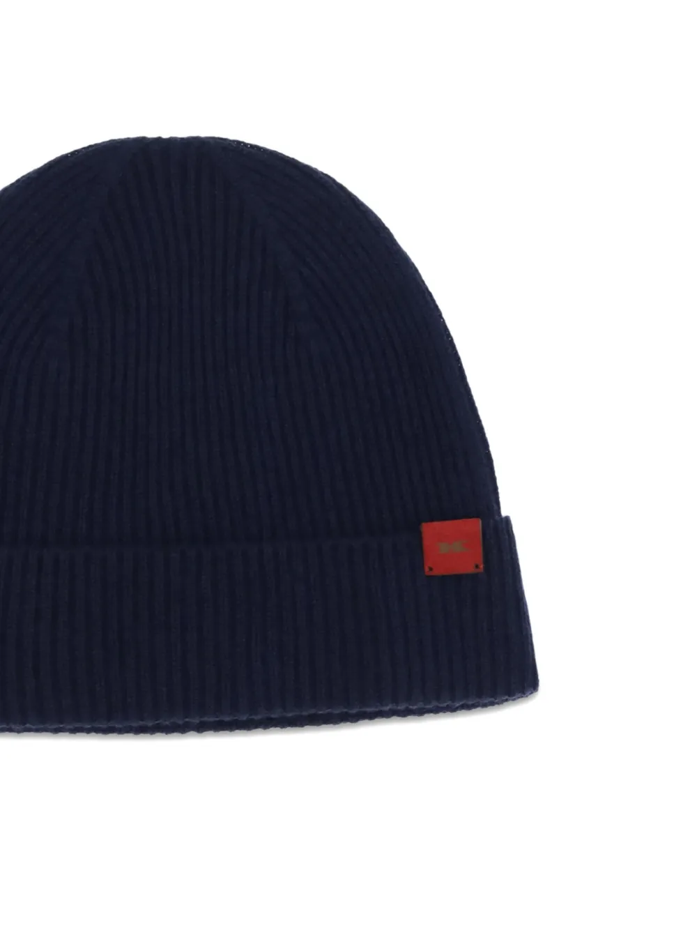 Kiton Ribgebreide muts Blauw