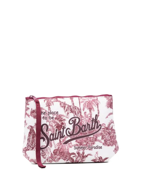 MC2 Saint Barth Aline palm-tree print clutch bag
