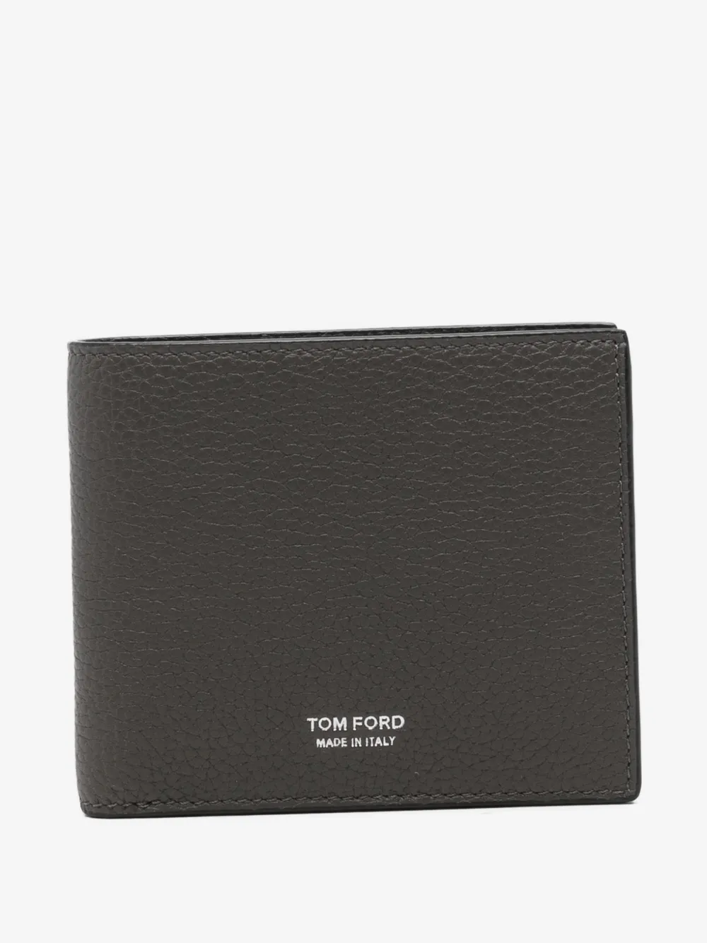 TOM FORD logo-print grained leather wallet | Grey | Image 1