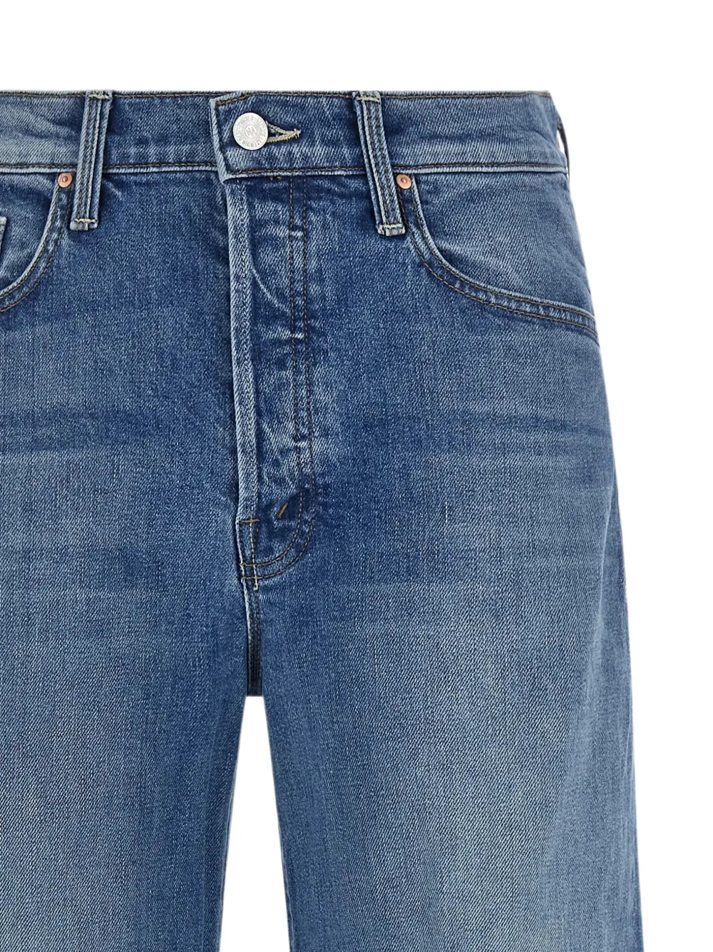 MOTHER The Tomcat Roller Sneak jeans met wijde pijpen Blauw