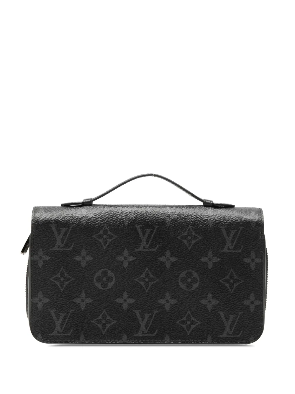 Louis Vuitton Pre-Owned 2020 Monogram Eclipse Zippy XL Wallet long wallets - Black