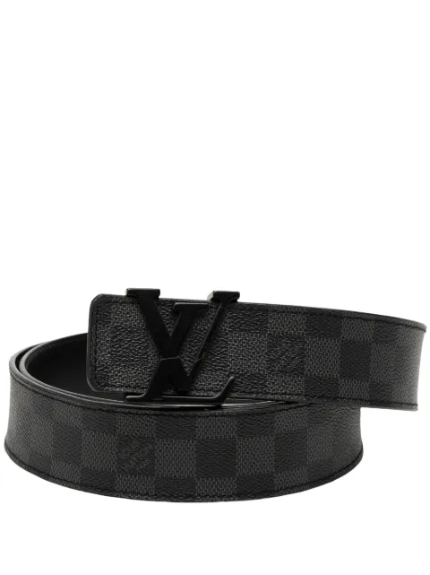 Louis Vuitton Pre-Owned 2014 Damier Graphite Initiales belt