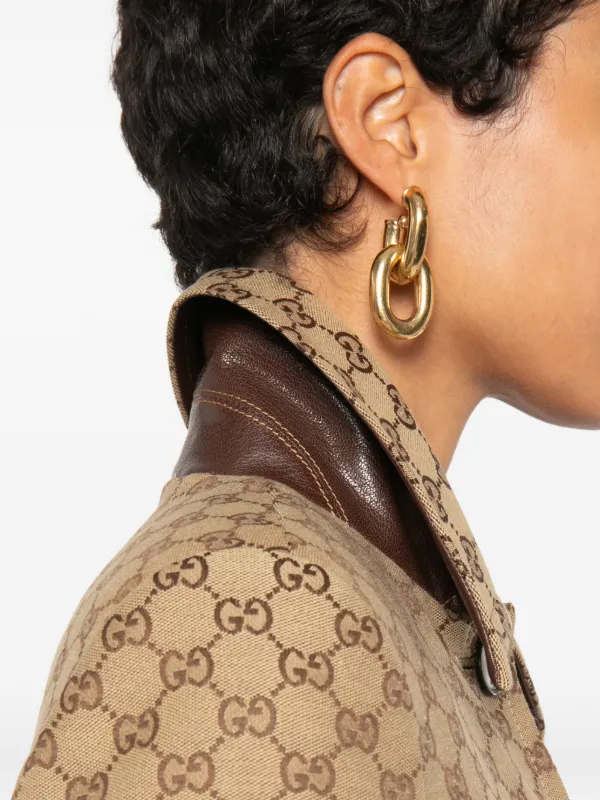 Gucci GG Cotton Canvas Coat | Neutrals | FARFETCH