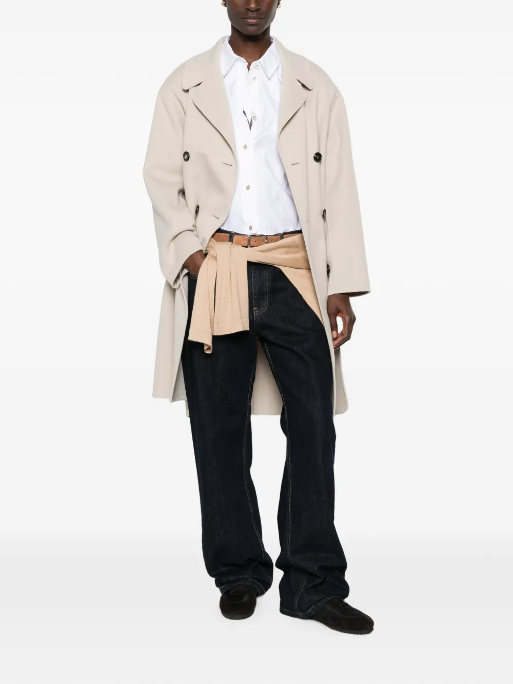  's Max Mara Magnolia Double-breasted Coat - Neutro 