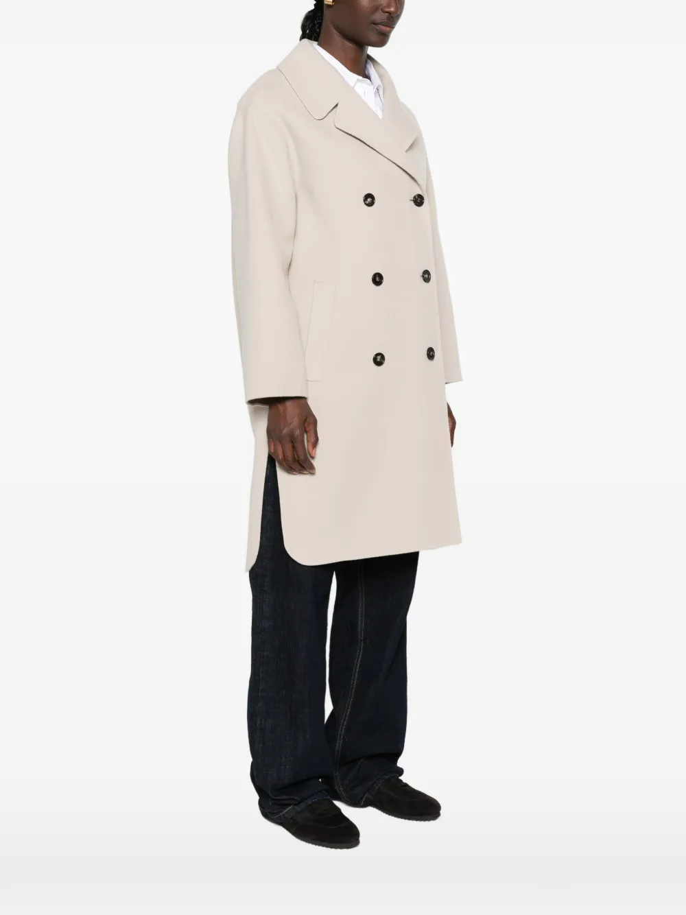  's Max Mara Magnolia Double-breasted Coat - Neutro 