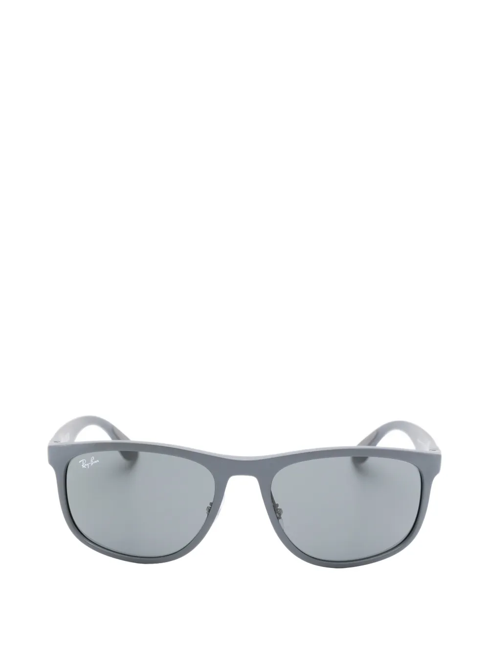 Ray-Ban rectangle-frame logo-plaque sunglasses - Grigio