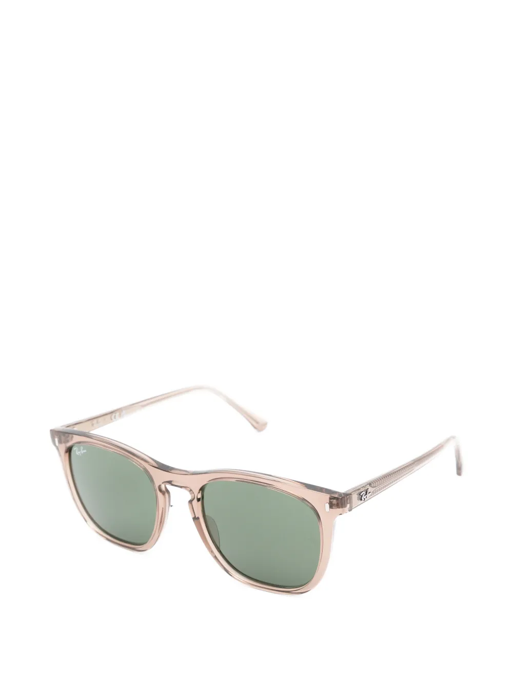 Ray-Ban Zonnebril met vierkant montuur Beige