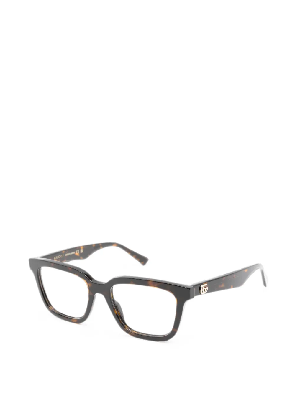 Gucci Eyewear Double-G zonnebril met vierkant montuur Bruin