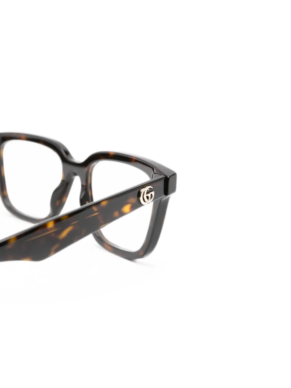 Gucci Eyewear Double-G zonnebril met vierkant montuur Bruin