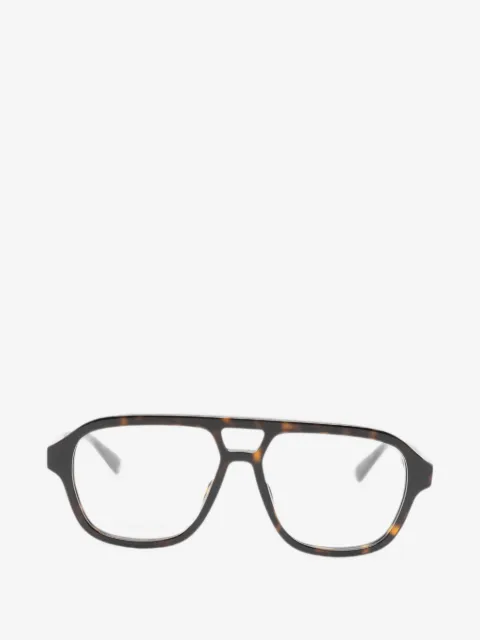 Gucci Eyewear lentes con armazón estilo piloto estilo carey