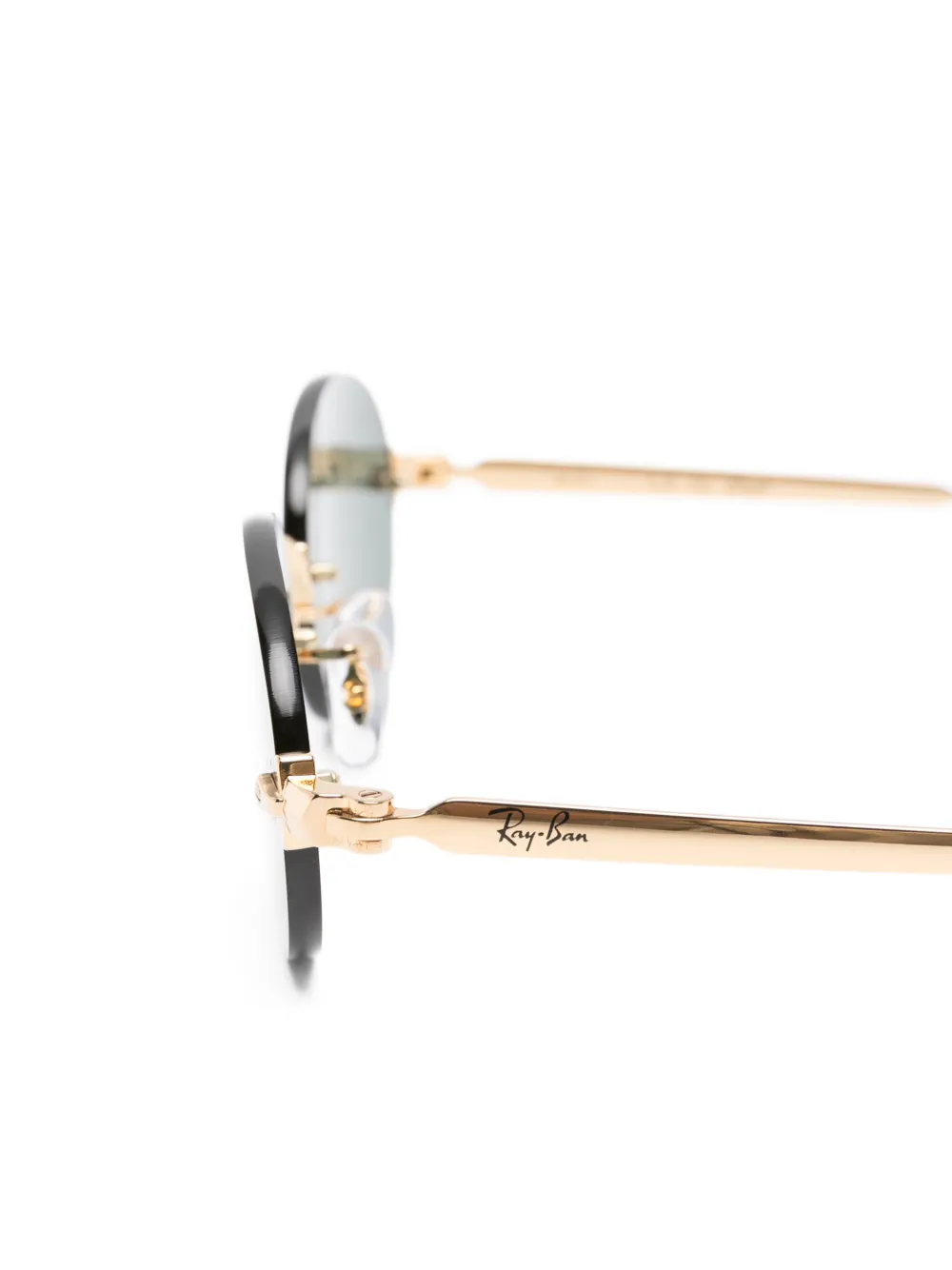 Ray-Ban Zonnebril met randloos ovalen montuur Goud