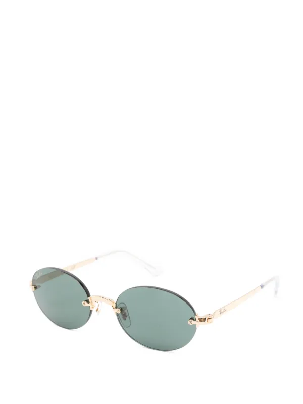 Ray-Ban サングラス オーバル リムレス Ray-Ban リムレス オーバルサングラス | ゴールドトーン | FARFETCH JP