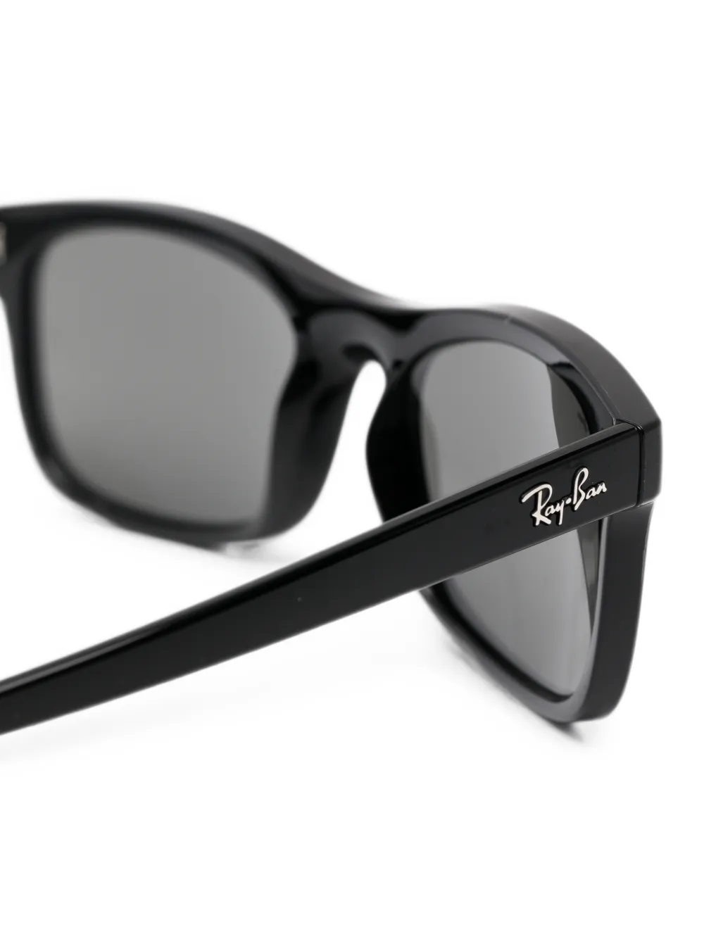 Ray-Ban Zonnebril met rechthoekig montuur Zwart