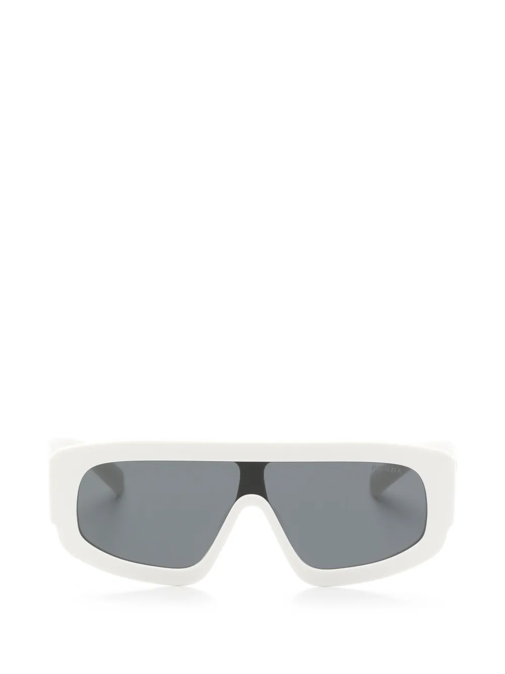 Prada Eyewear Occhiali da sole Symbole geometrici - Bianco