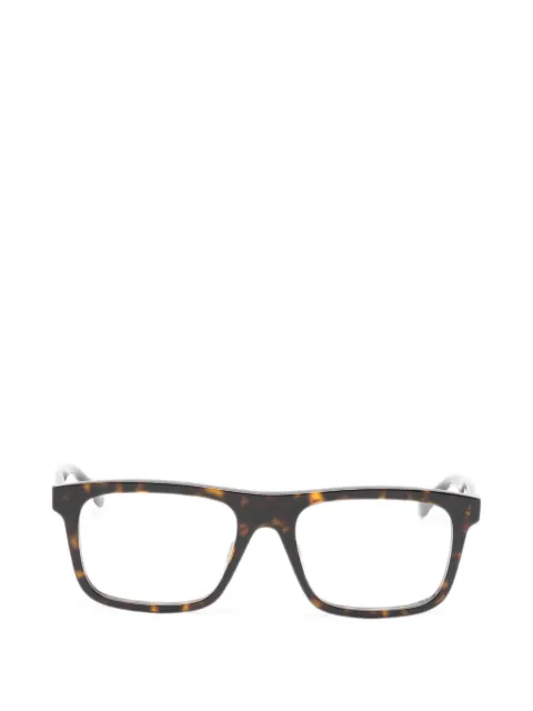 Gucci Eyewear tortoiseshell-effect rectangle-frame glasses