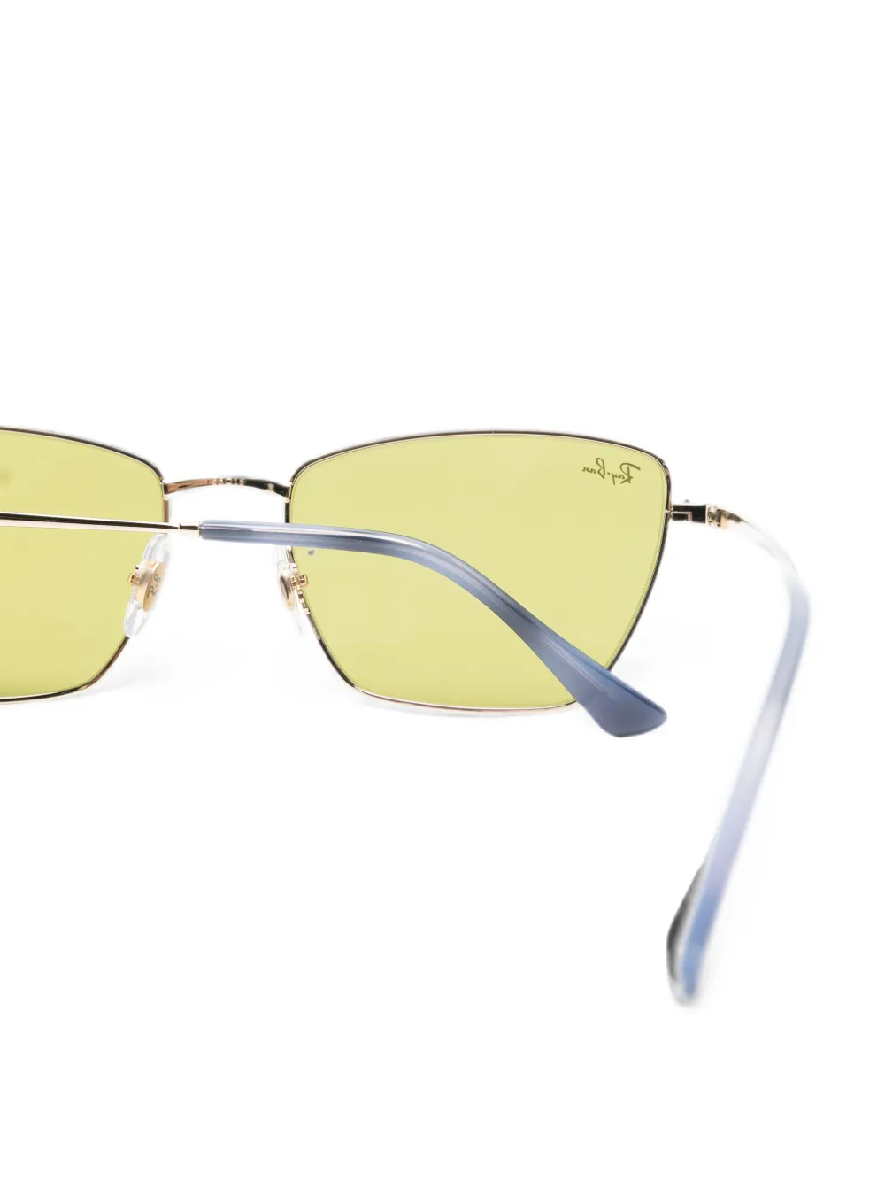Ray-Ban Zonnebril met geometrisch montuur Goud