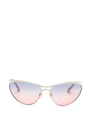 MCM cat-eye Frame Sunglasses | Gold | FARFETCH