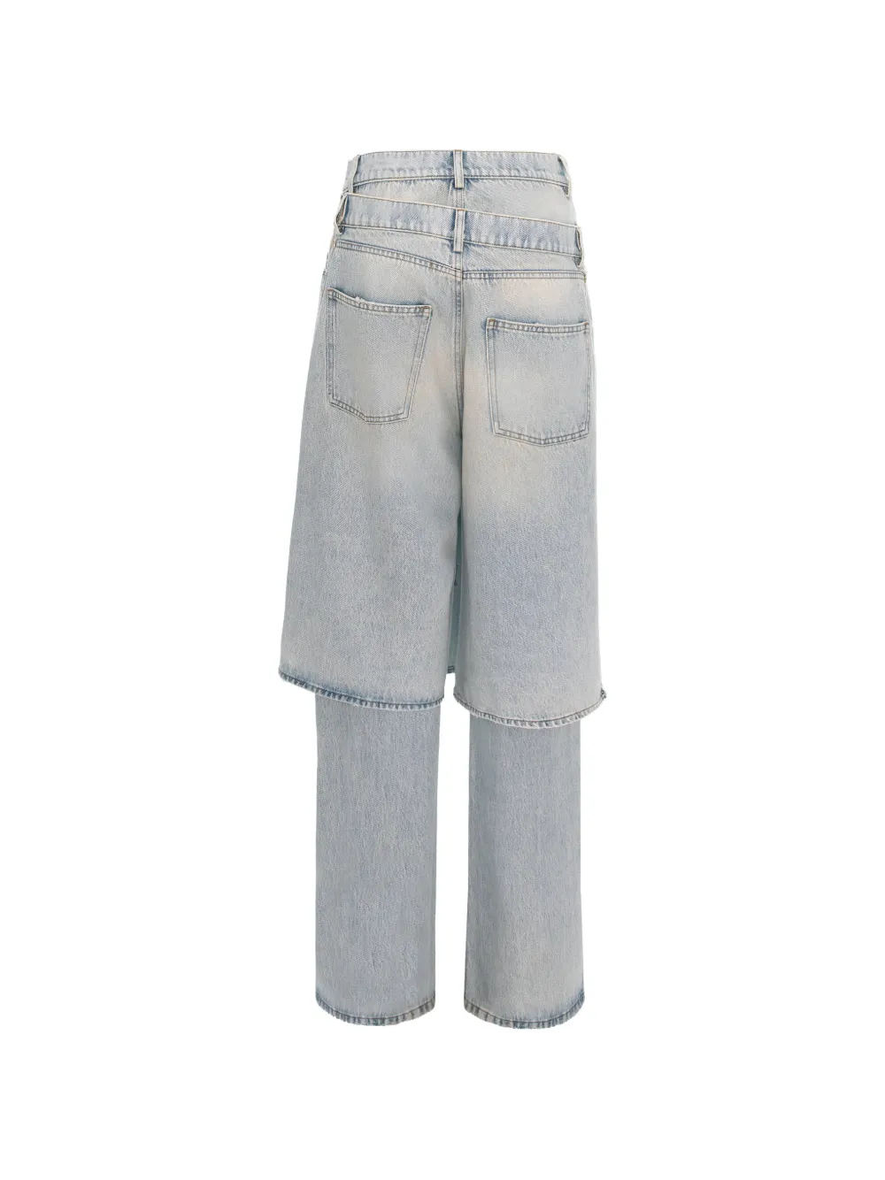  Seen Users Vaqueros Double Wear A Capas - Azul 