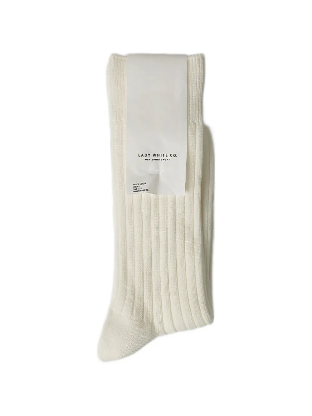 Lady White Co. ribbed-knit socks - Toni neutri