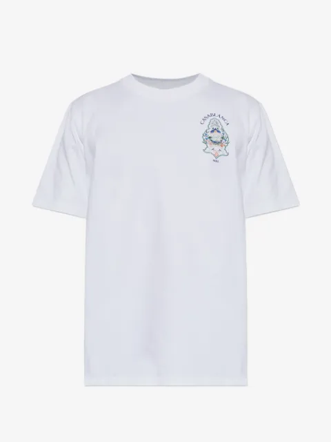 Casablanca Hotel Emblem graphic-print T-shirt