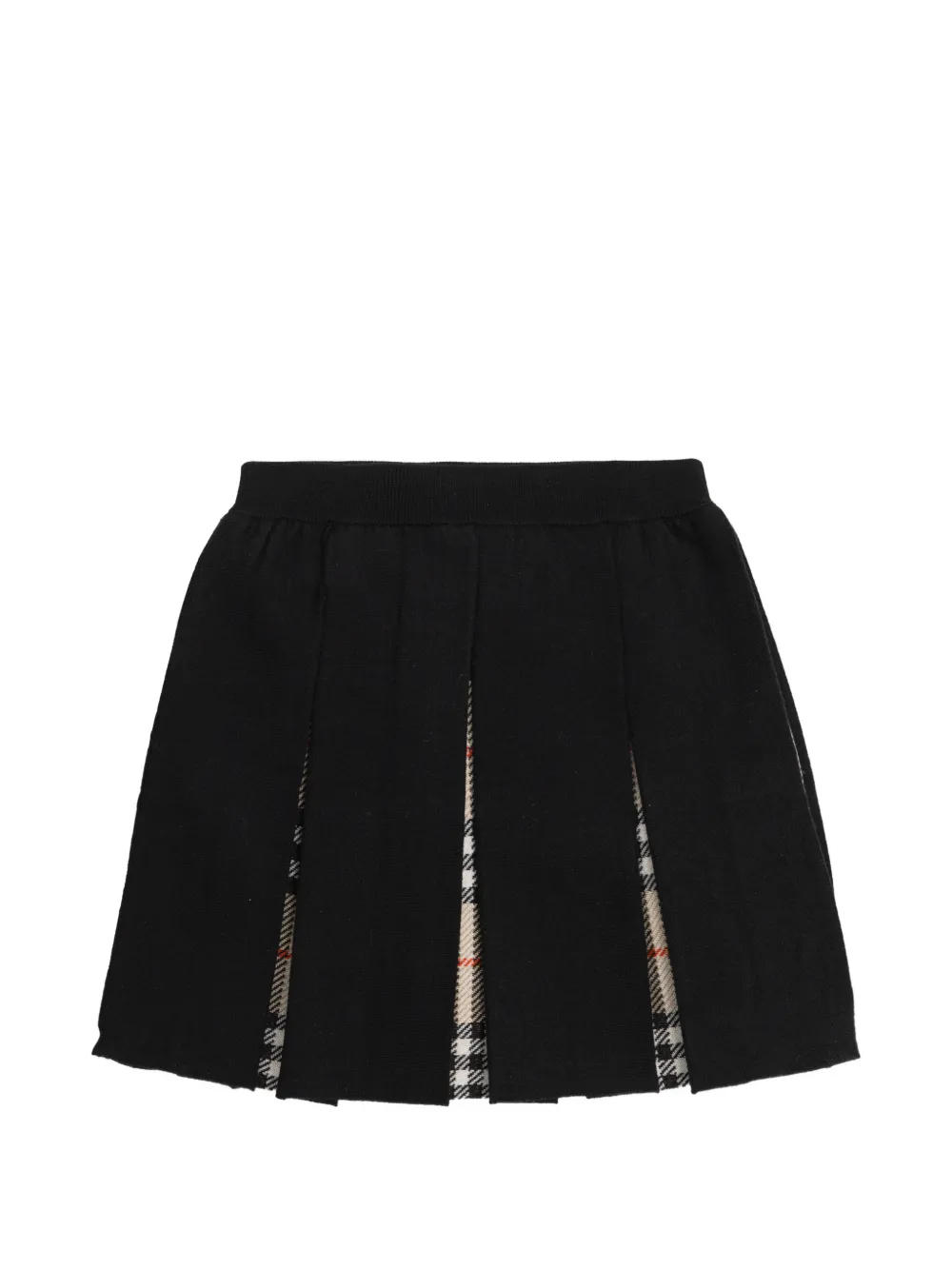 Burberry Kids Plooirok met geruit vlak Zwart