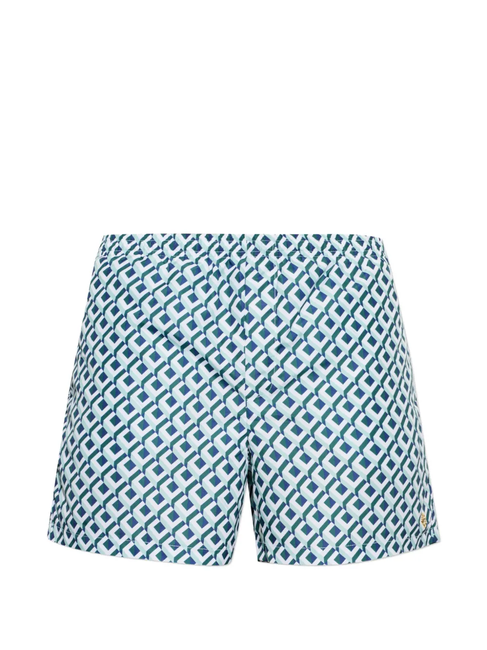 Casablanca cubist CC monogram swim shorts - Bianco