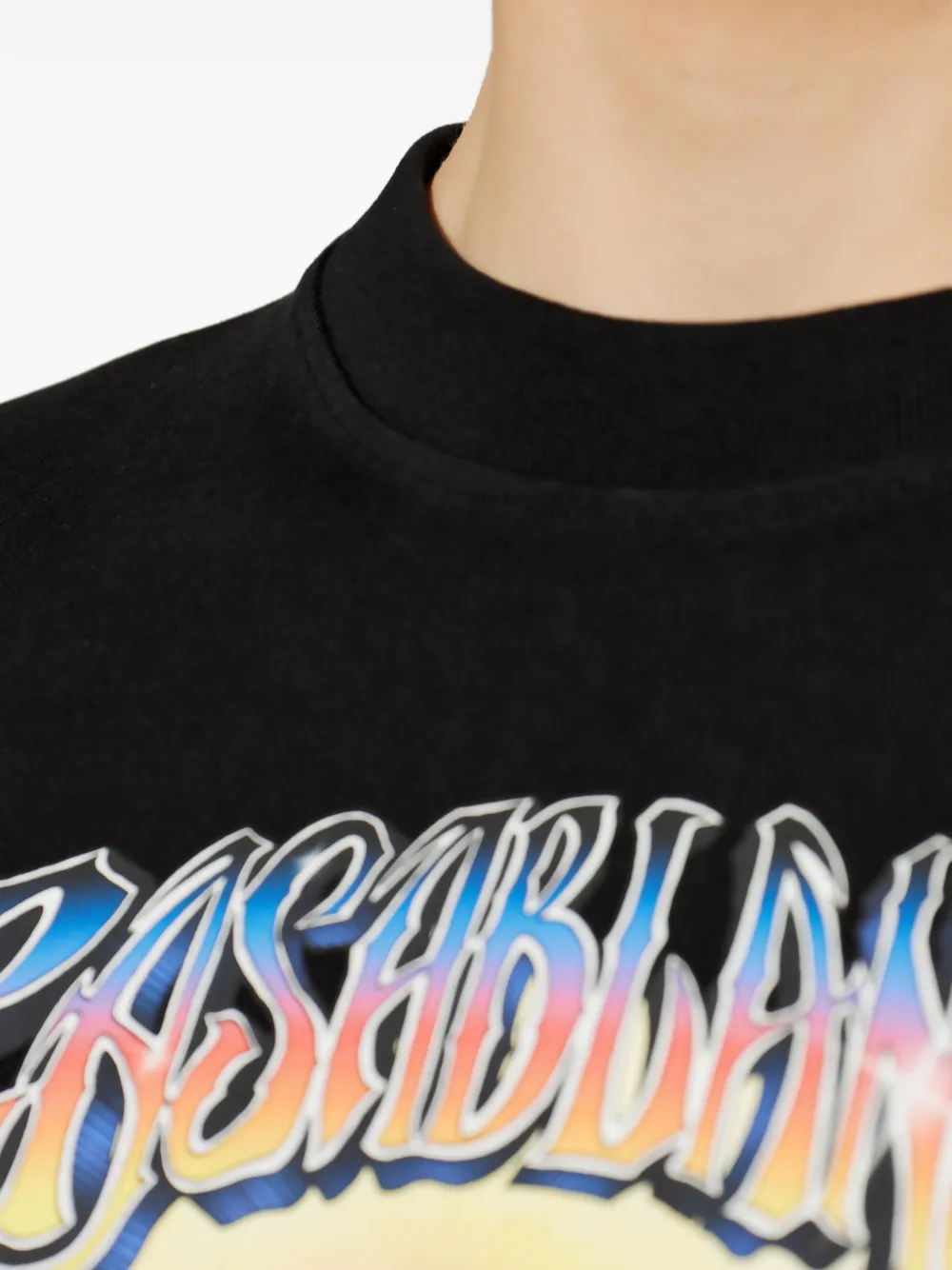 Casablanca Airspray oversized T-shirt met korte mouwen Zwart