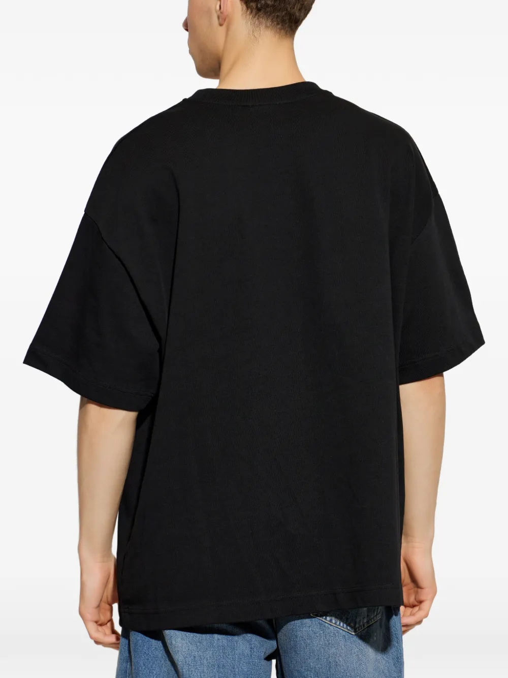 Casablanca Airspray oversized T-shirt met korte mouwen Zwart