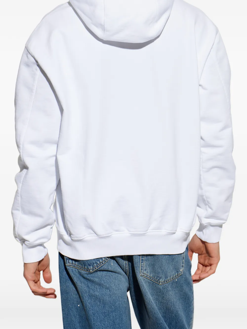 Casablanca Hoodie met geborduurd logo Wit