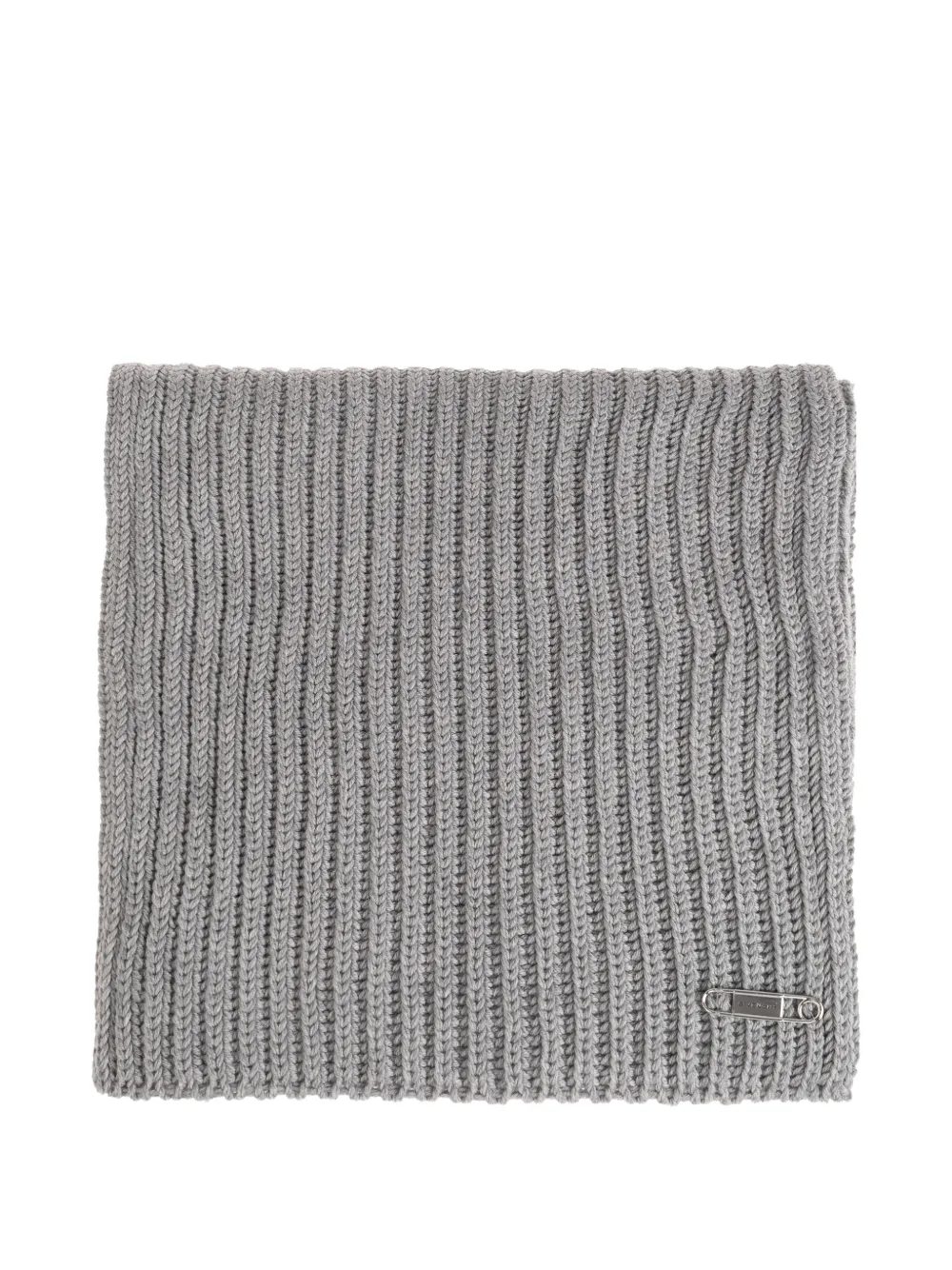 Givenchy ribbed safety-pin scarf - Grau
