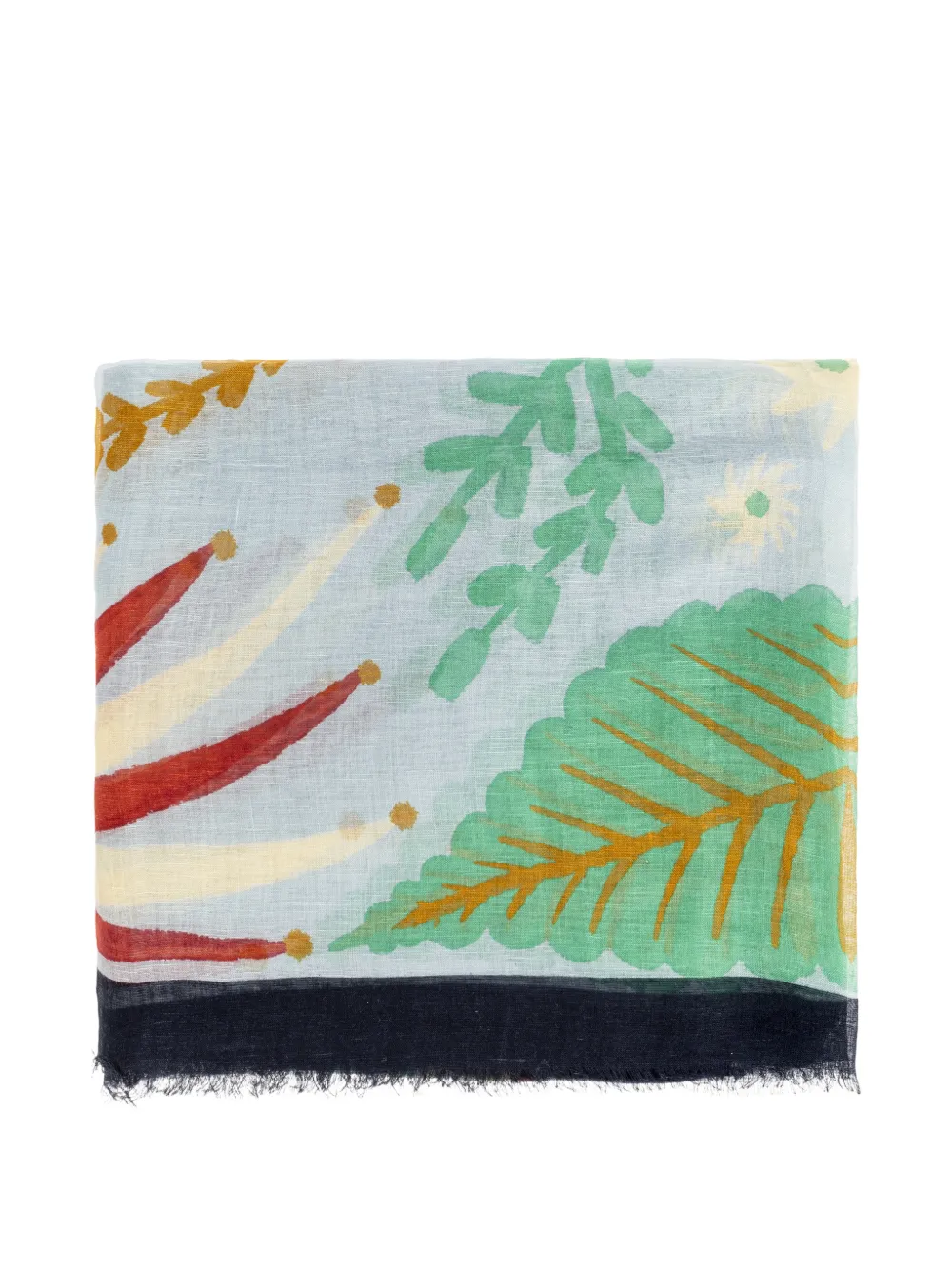 ETRO x Tabby Booth frayed scarf - Blu