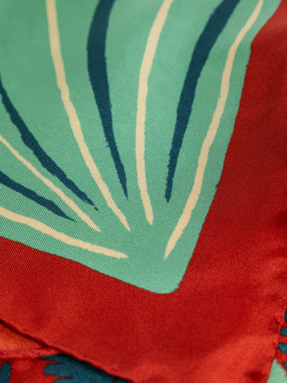 ETRO x Tabby Booth zijden sjaal met bloemenprint Rood