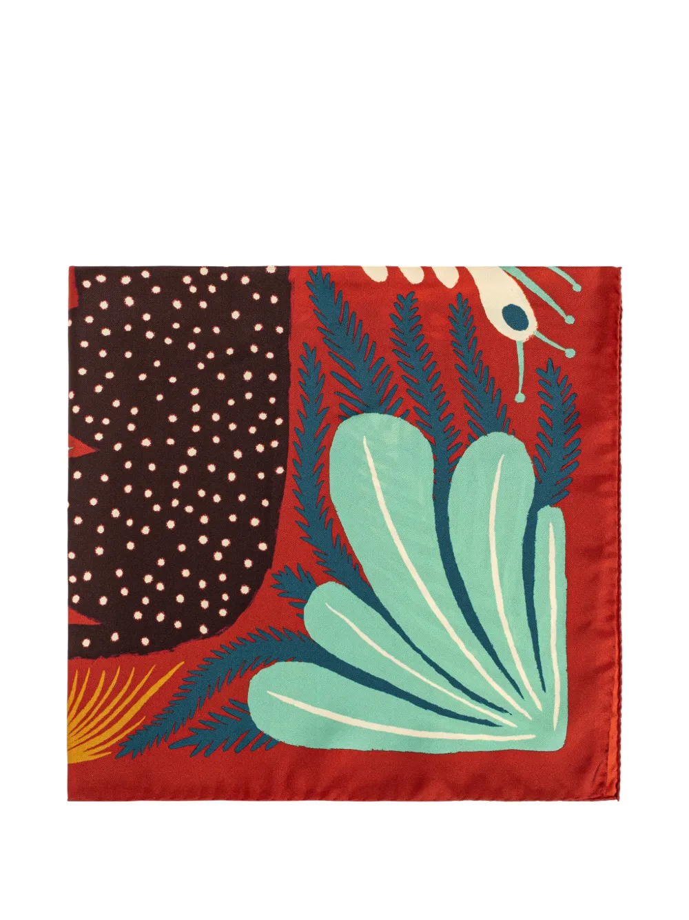 ETRO x Tabby Booth floral-print silk scarf - Rosso