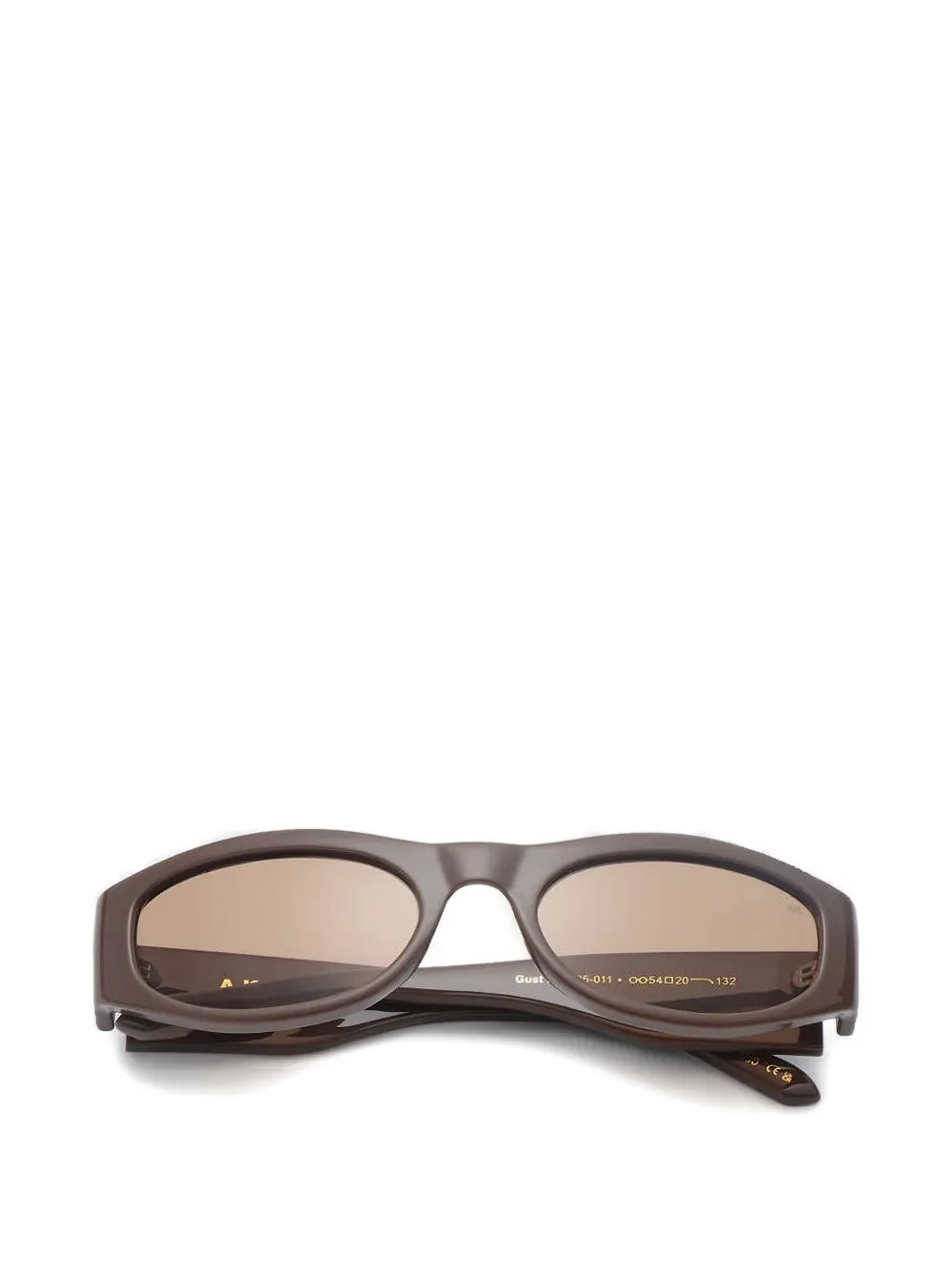 A.kjaerbede Gust Rectangle-frame Sunglasses In Brown