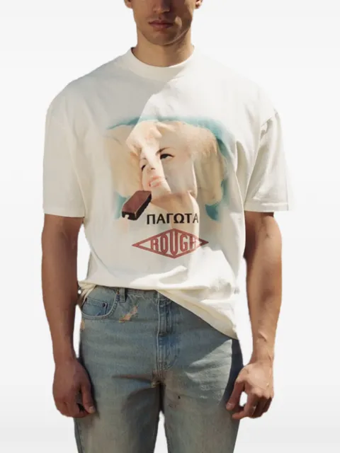 ROUGH. Krema graphic-print T-shirt