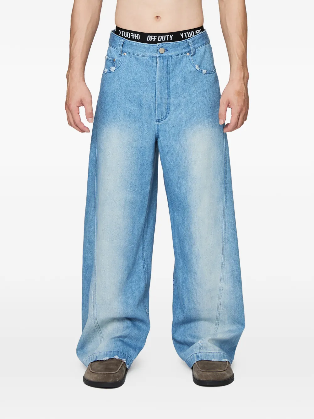 Off Duty Hume Twist wide-leg jeans - Blu