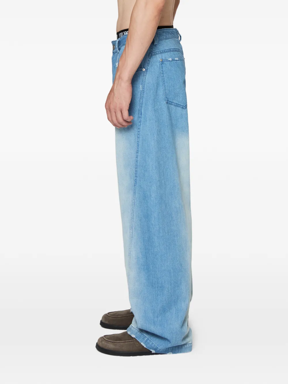  Off Duty Vaqueros Anchos Hume Twist - Azul 