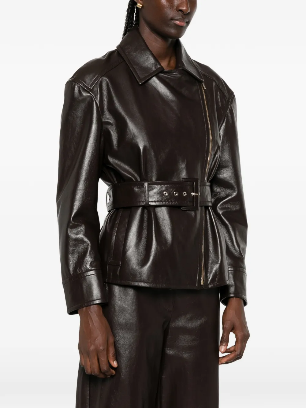 Max Mara Jas met riem Bruin