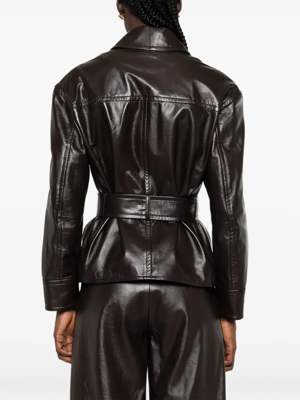 Max Mara Jas met riem Bruin