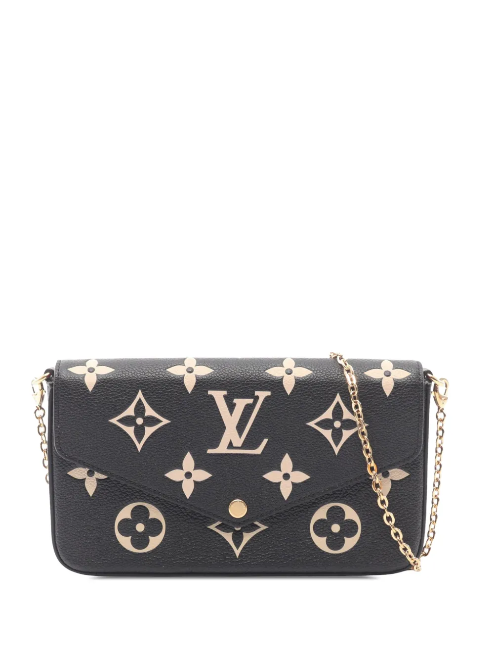Louis Vuitton Pre-Owned 2021-2026 Bicolor Monogram Empreinte Pochette Felicie crossbody bag - Black