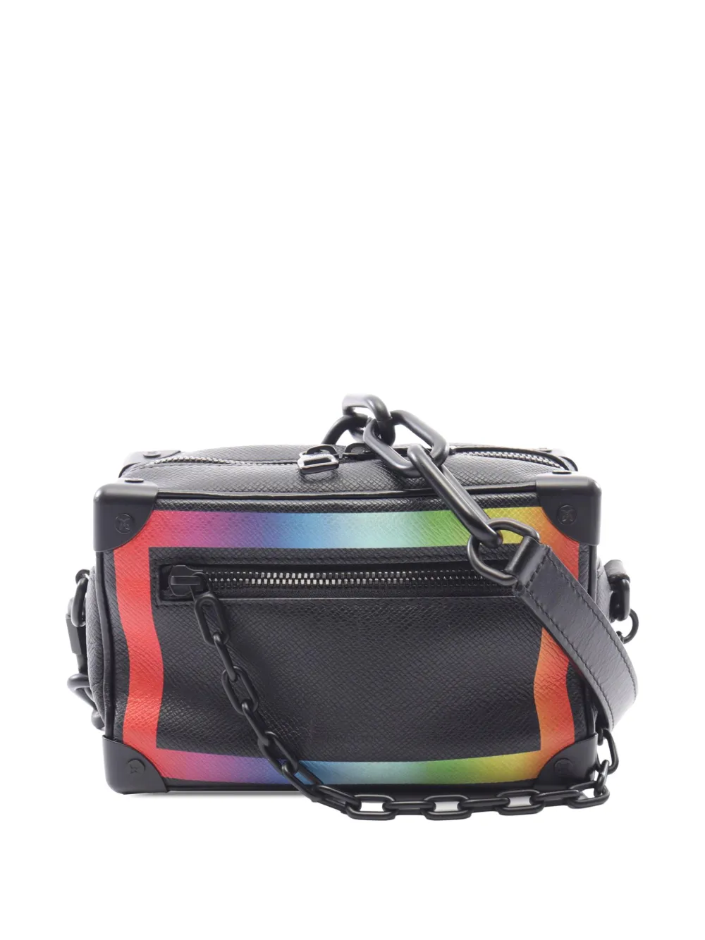 Louis Vuitton Pre-Owned 2019 Taiga Rainbow Soft Trunk crossbody bag - Schwarz