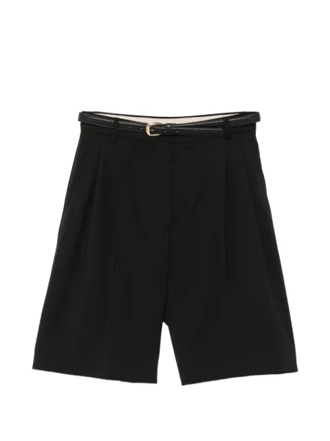 Max Mara Adorno belted pleated shorts