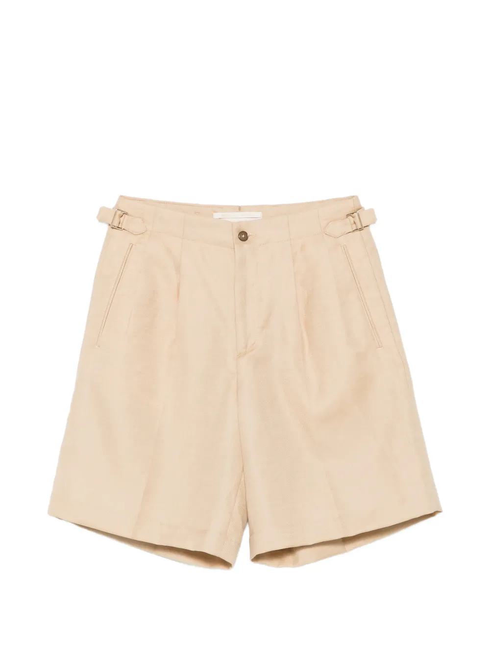 Briglia 1949 Riccionew pleated wool shorts - Toni neutri