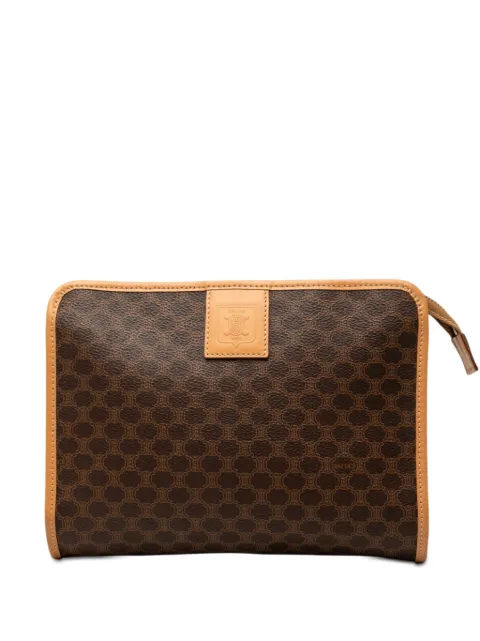 Celine Pre-Owned 2013 Macadam Coated Canvas clutch bag