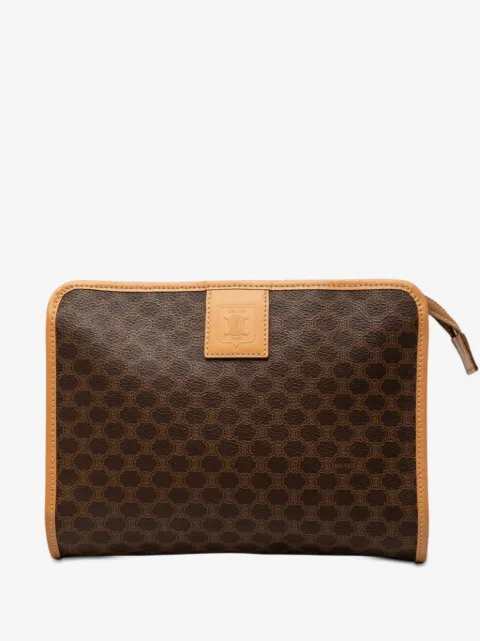Celine Pre-Owned 2013 Macadam Coated Canvas clutch bag