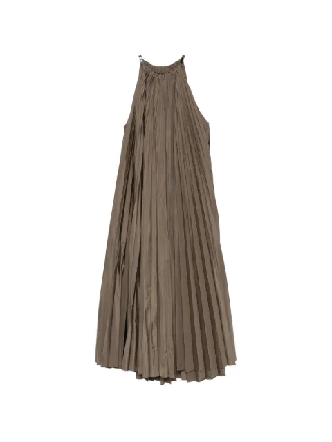 Max Mara pleated halterneck midi dress